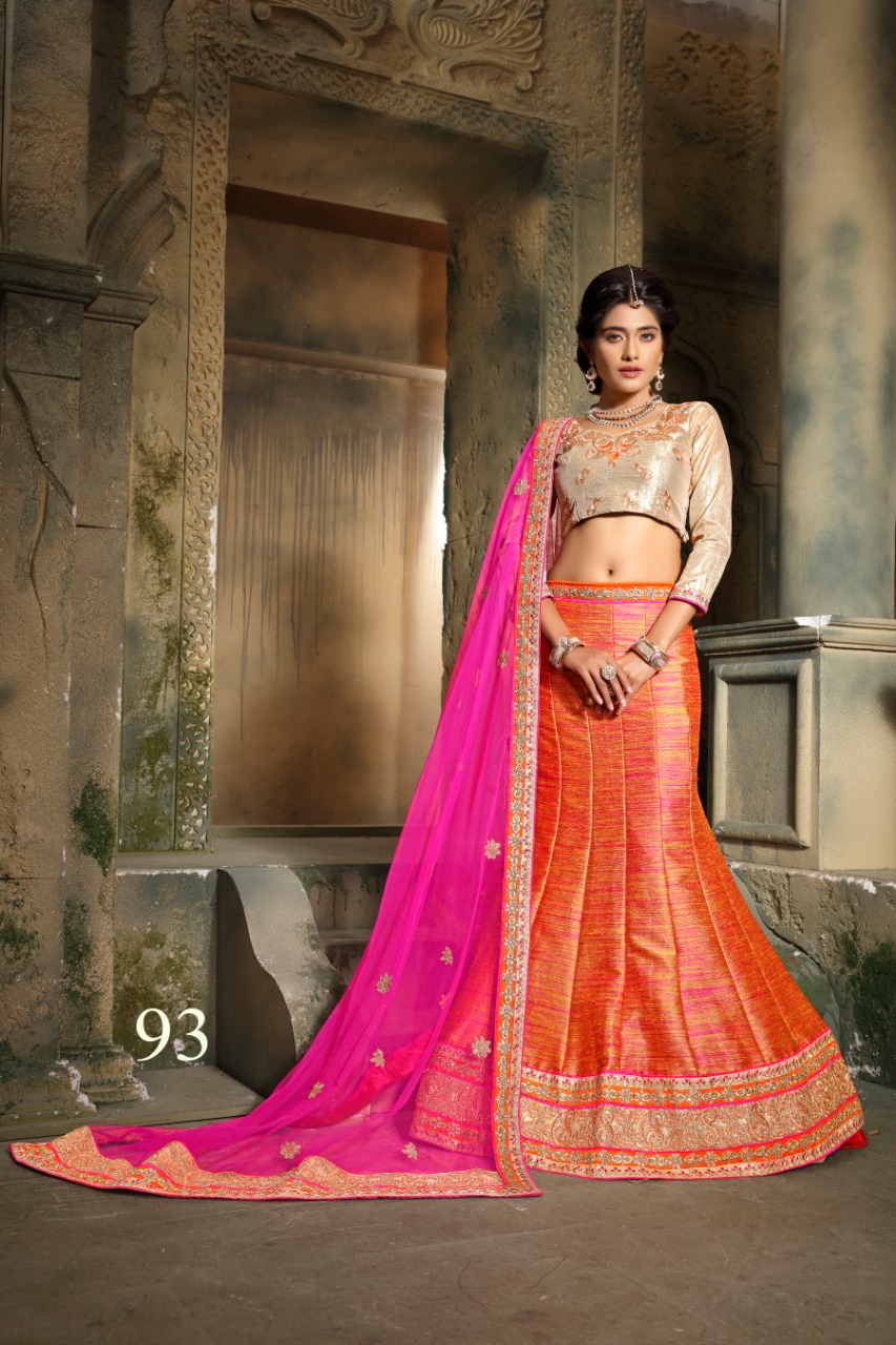 Roop Nikhar By Aasvaa Indian Bridal Wear Collection Beautiful Stylish Fancy Colorful Party Wear & Occasional Wear Silk Lehengas At Wholesale Price