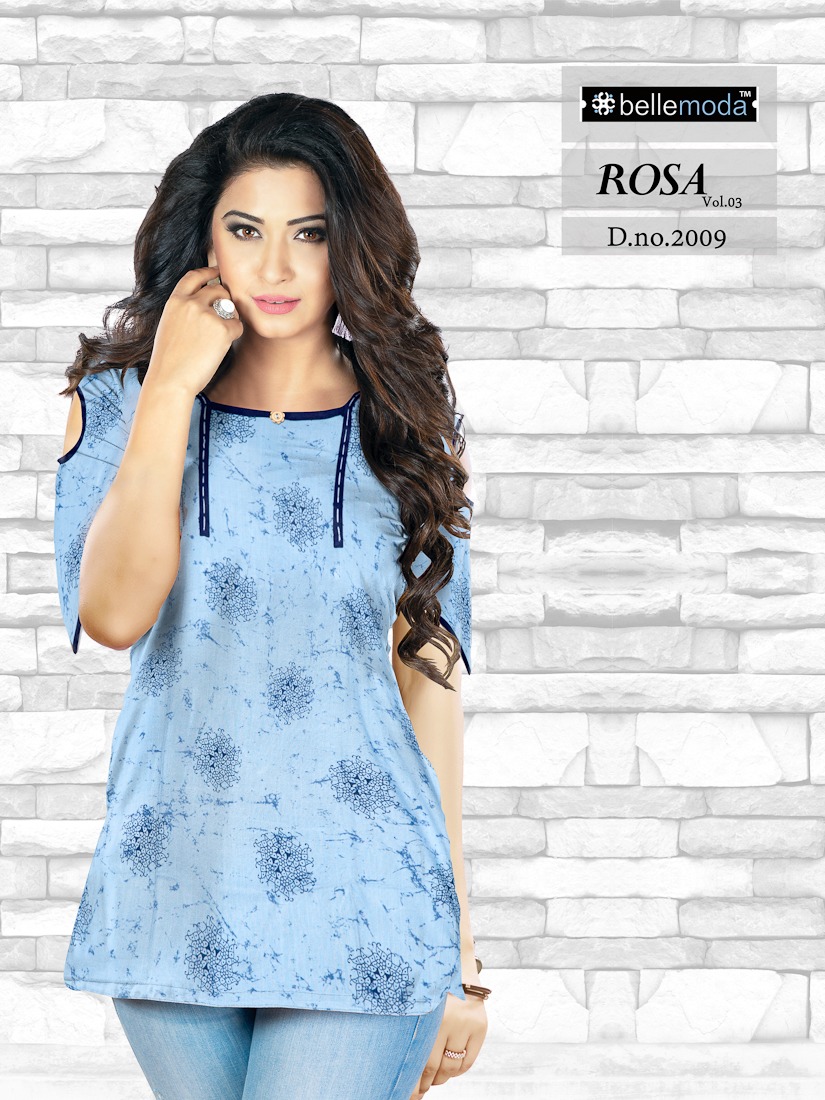 Rosa Vol-3 By Bellemoda 2001 To 2010 Series Beautiful Stylish Fancy Colorful Casual Wear & Ethnic Wear & Ready To Wear Heavy Slub & Rayon Kurtis At Wholesale Price