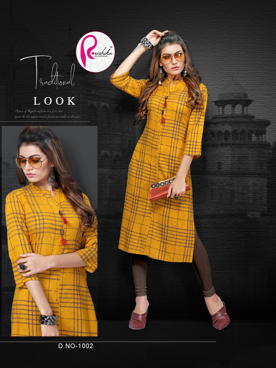 Rose Vol-2 By Rishika 1001 To 1008 Series Stylish Fancy Colorful Collection Casual Wear & Ethnic Wear Rayon Printed Kurtis At Wholesale Price