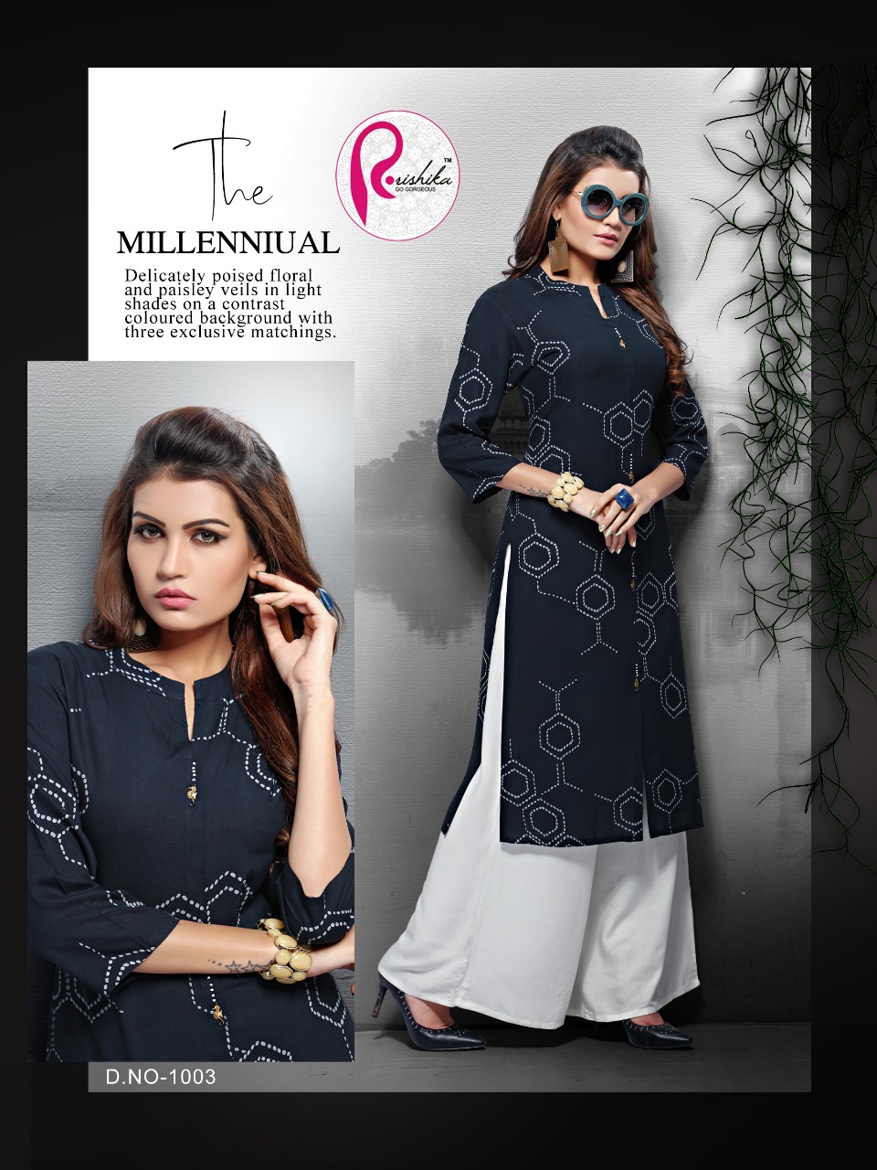 Rose Vol-2 By Rishika 1001 To 1008 Series Stylish Fancy Colorful Collection Casual Wear & Ethnic Wear Rayon Printed Kurtis At Wholesale Price