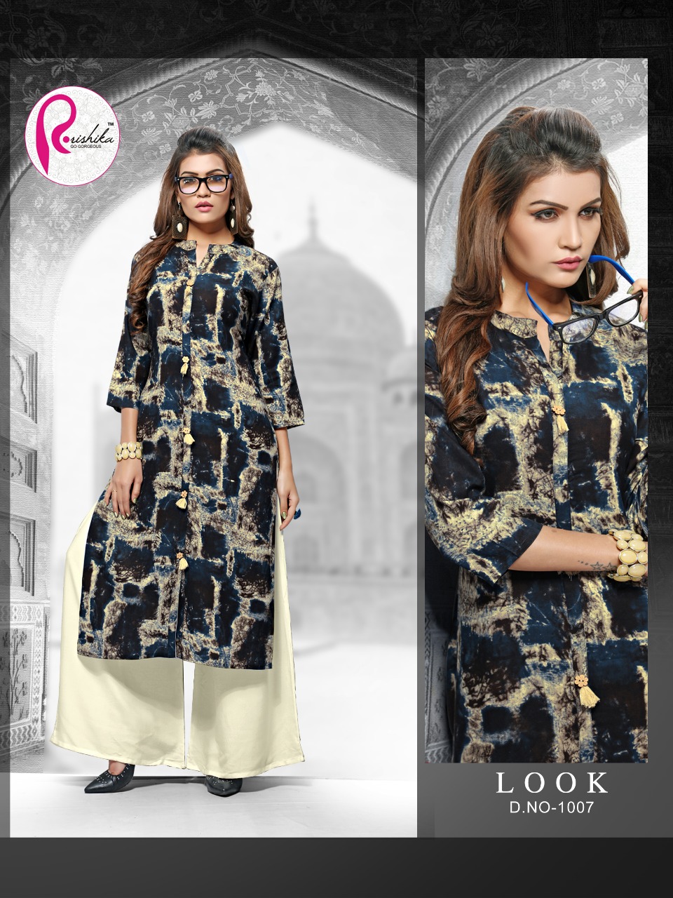 Rose Vol-2 By Rishika 1001 To 1008 Series Stylish Fancy Colorful Collection Casual Wear & Ethnic Wear Rayon Printed Kurtis At Wholesale Price