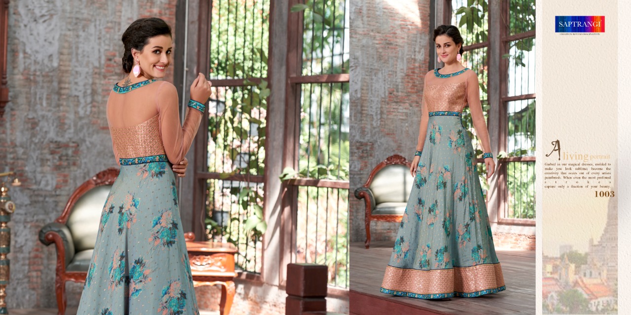 Rose Collection By Saptarangi 1001 To 1007 Series Indian Traditional Beautiful Stylish Designer Heavy Embroidered Party Wear Pure Modal Silk Digital Printed Lehengas At Wholesale Price