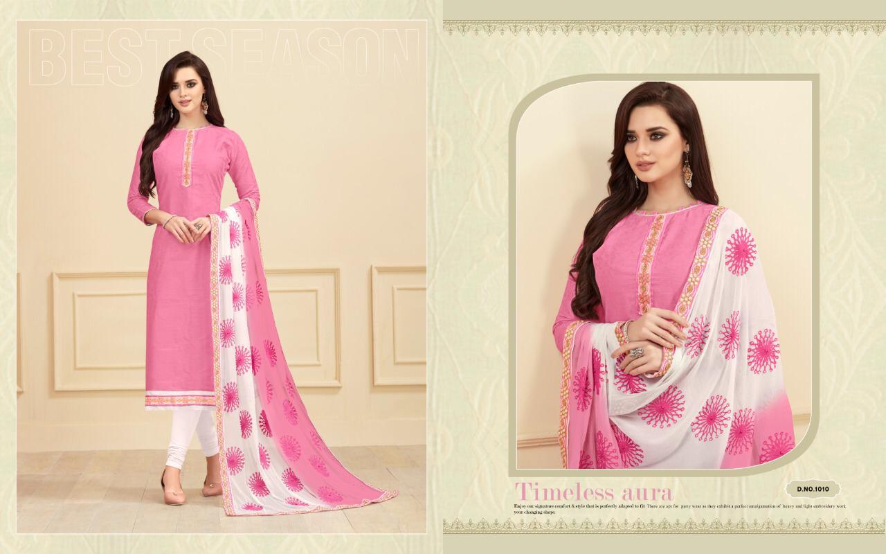 Royal By Amrut Varsha Creation 1001 To 1012 Series Beautiful Collection Suits Stylish Fancy Colorful Casual Wear & Ethnic Wear Cotton Satin Jacquard Dresses At Wholesale Price