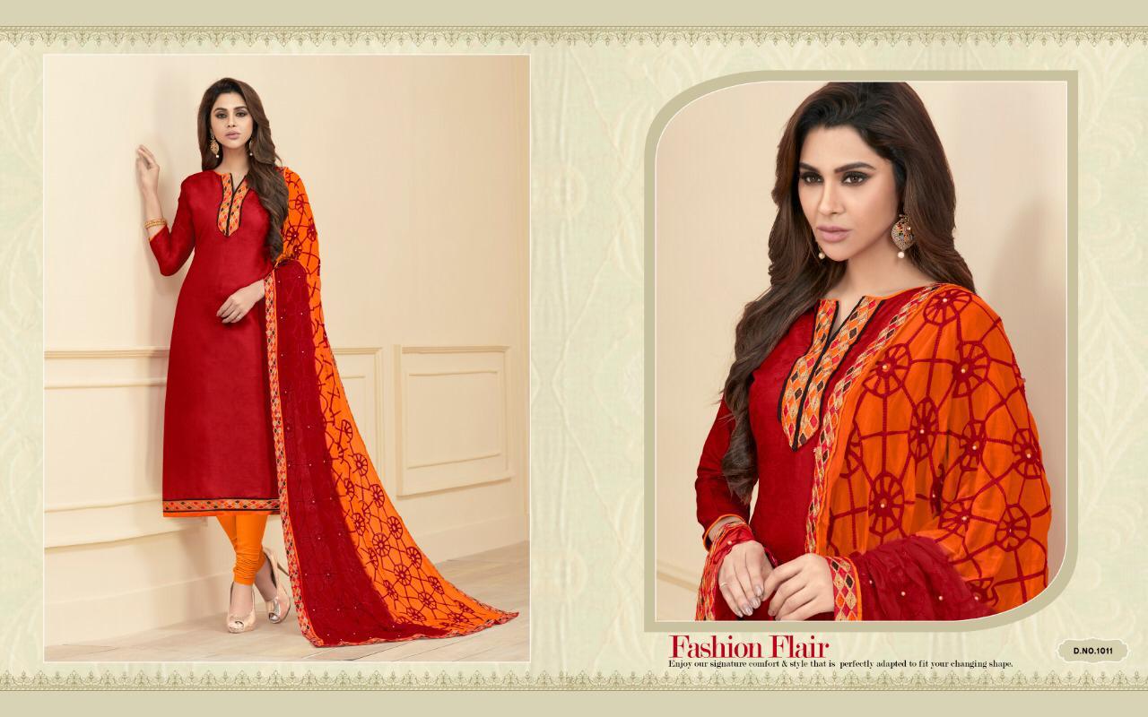 Royal By Amrut Varsha Creation 1001 To 1012 Series Beautiful Collection Suits Stylish Fancy Colorful Casual Wear & Ethnic Wear Cotton Satin Jacquard Dresses At Wholesale Price