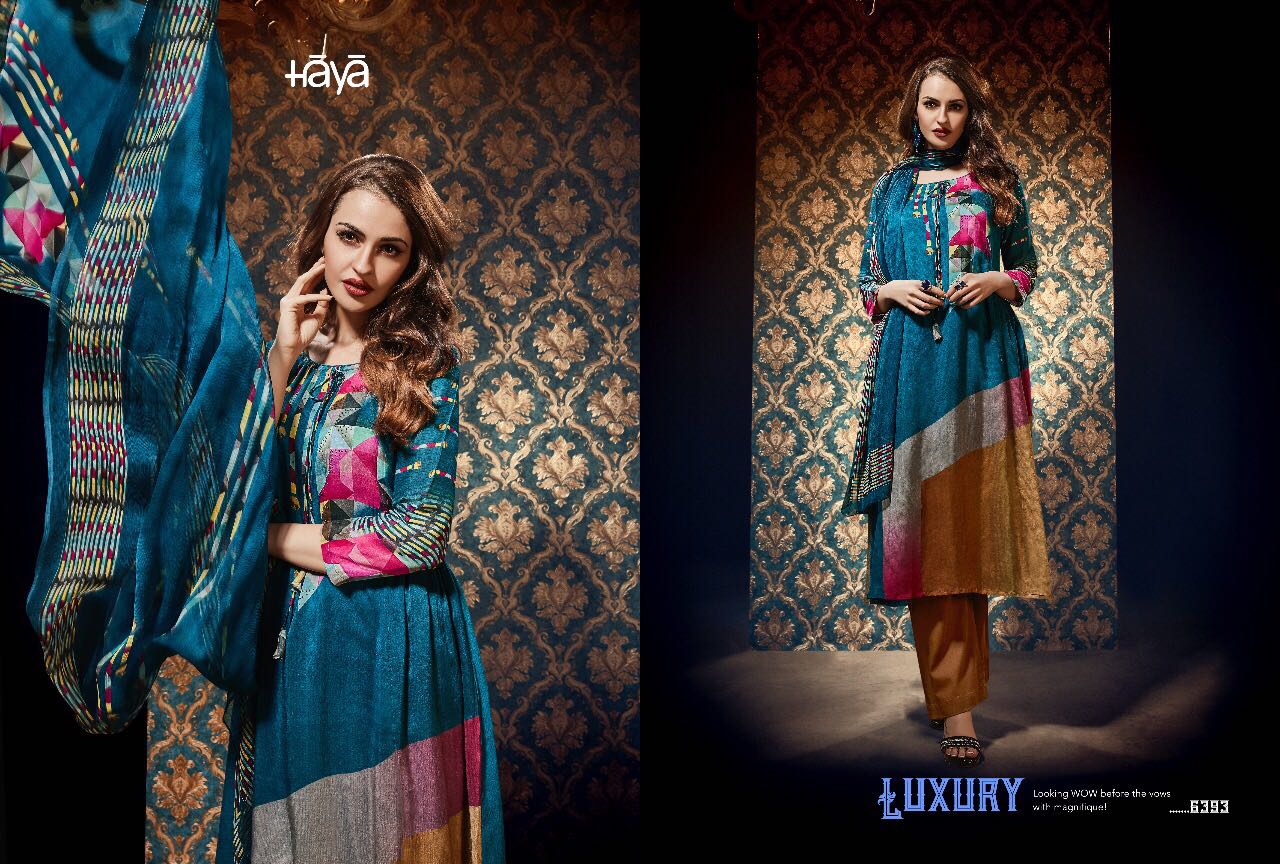 Royal Touch By Haya 6391 To 6399 Series Beautiful Pakistani Suits Collection Colorful Stylish Fancy Colorful Party Wear & Ethnic Wear Hybutia Silk Printed Dresses At Wholesale Price