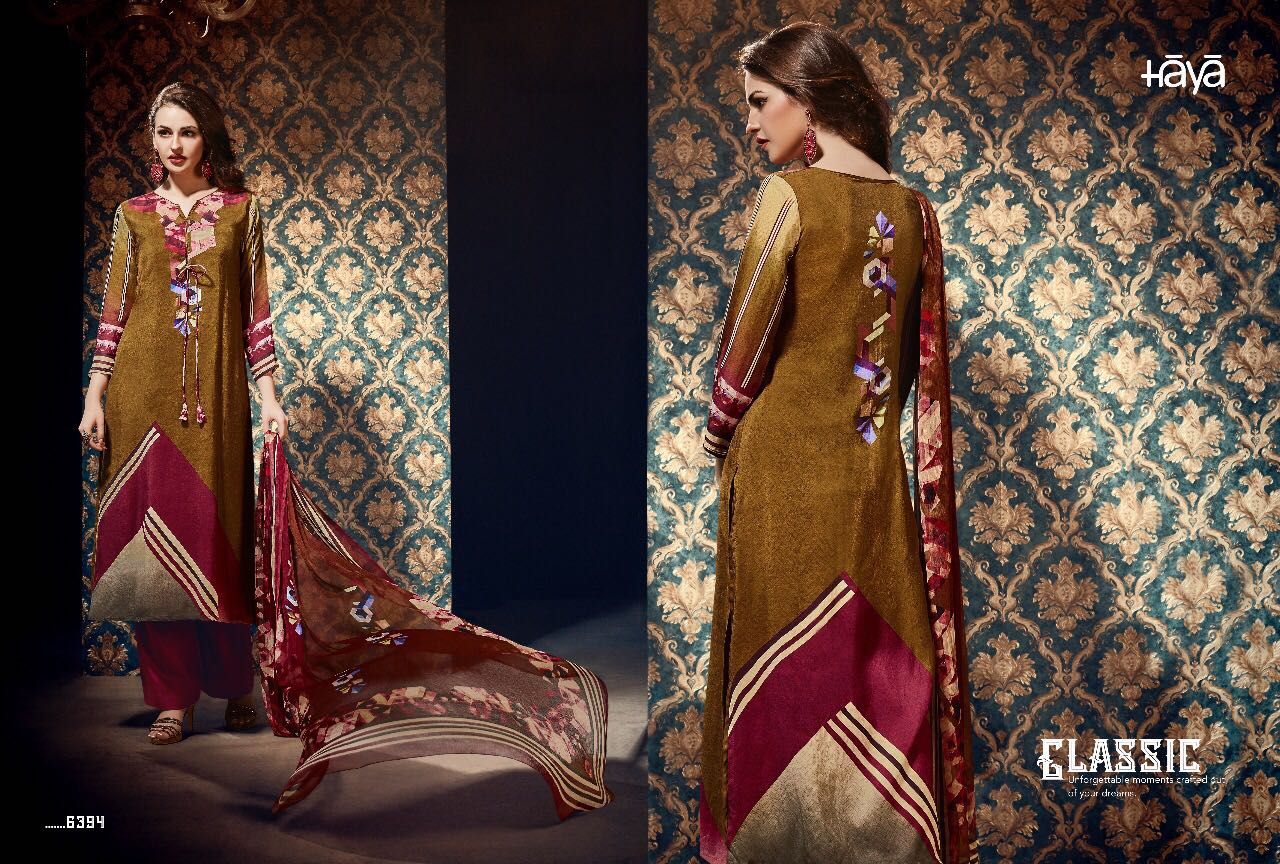 Royal Touch By Haya 6391 To 6399 Series Beautiful Pakistani Suits Collection Colorful Stylish Fancy Colorful Party Wear & Ethnic Wear Hybutia Silk Printed Dresses At Wholesale Price