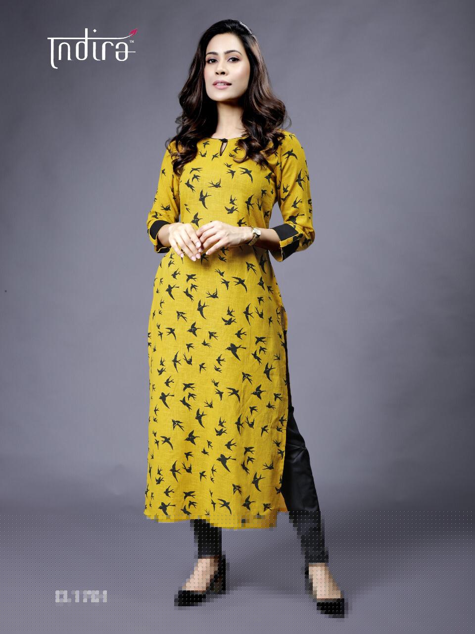 Rozana Vol-2 By Indira 1701 To 1706 Series Beautiful Colorful Stylish Fancy Casual Wear & Ethnic Wear & Ready To Wear Jaipuri Block Printed Cotton Slub And Cotton Flex Printed Kurtis At Wholesale Price