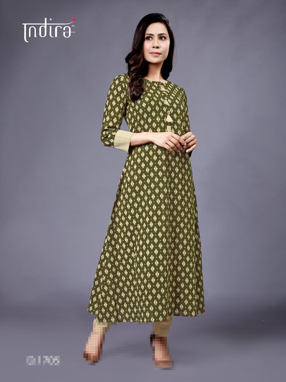 Rozana Vol-2 By Indira 1701 To 1706 Series Beautiful Colorful Stylish Fancy Casual Wear & Ethnic Wear & Ready To Wear Jaipuri Block Printed Cotton Slub And Cotton Flex Printed Kurtis At Wholesale Price