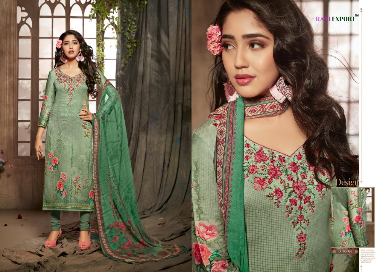 Rozy By Rani Exports 959 To 966 Series Indian Traditional Wear Collection Beautiful Stylish Fancy Colorful Party Wear & Occasional Wear Pure Jam Cotton Digital Printed Dresses At Wholesale Price