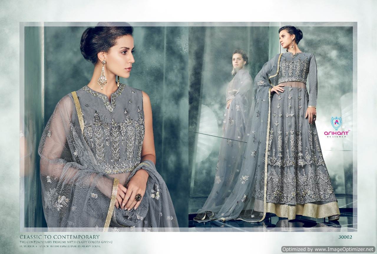 Rubby By Arihant Designer 30001 To 30005 Series Designer Wedding Collection Beautiful Stylish Fancy Colorful Party Wear & Occasional Wear Heavy Dull Mono Net Dresses At Wholesale Price