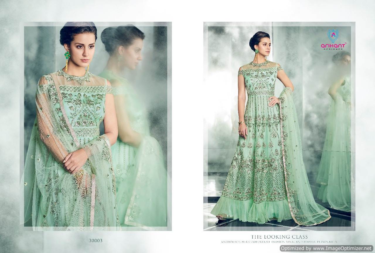Rubby By Arihant Designer 30001 To 30005 Series Designer Wedding Collection Beautiful Stylish Fancy Colorful Party Wear & Occasional Wear Heavy Dull Mono Net Dresses At Wholesale Price