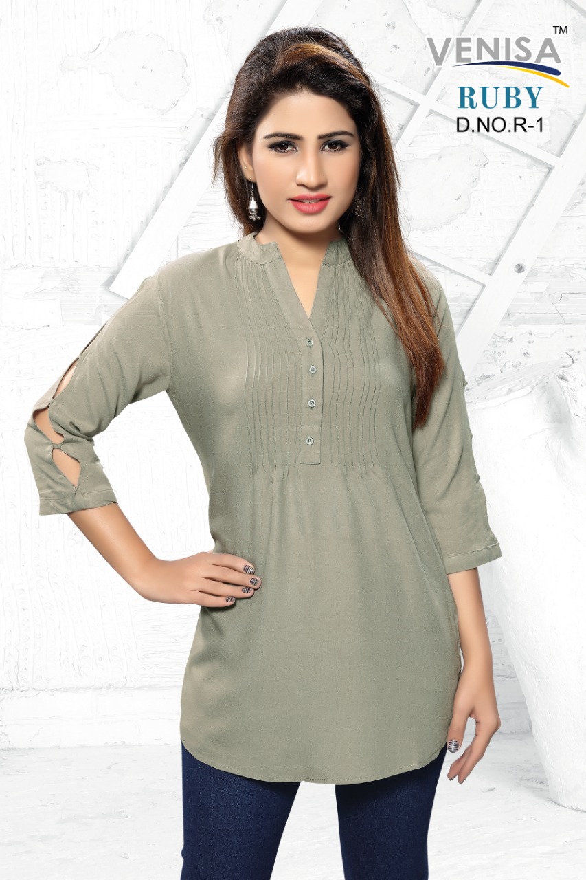 Ruby By Avisha 01 To 06 Series Beautiful Stylish Colorful Fancy Party Wear & Ethnic Wear & Ready To Wear Rayon Printed Kurtis At Wholesale Price