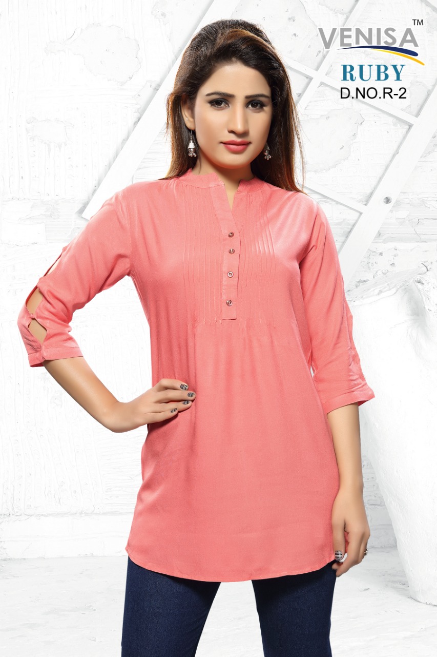 Ruby By Avisha 01 To 06 Series Beautiful Stylish Colorful Fancy Party Wear & Ethnic Wear & Ready To Wear Rayon Printed Kurtis At Wholesale Price