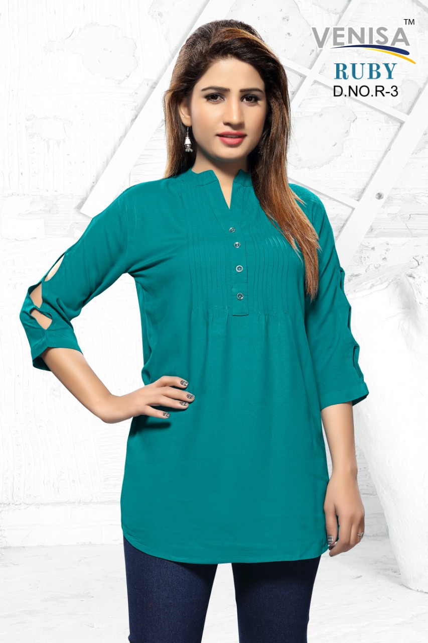 Ruby By Avisha 01 To 06 Series Beautiful Stylish Colorful Fancy Party Wear & Ethnic Wear & Ready To Wear Rayon Printed Kurtis At Wholesale Price