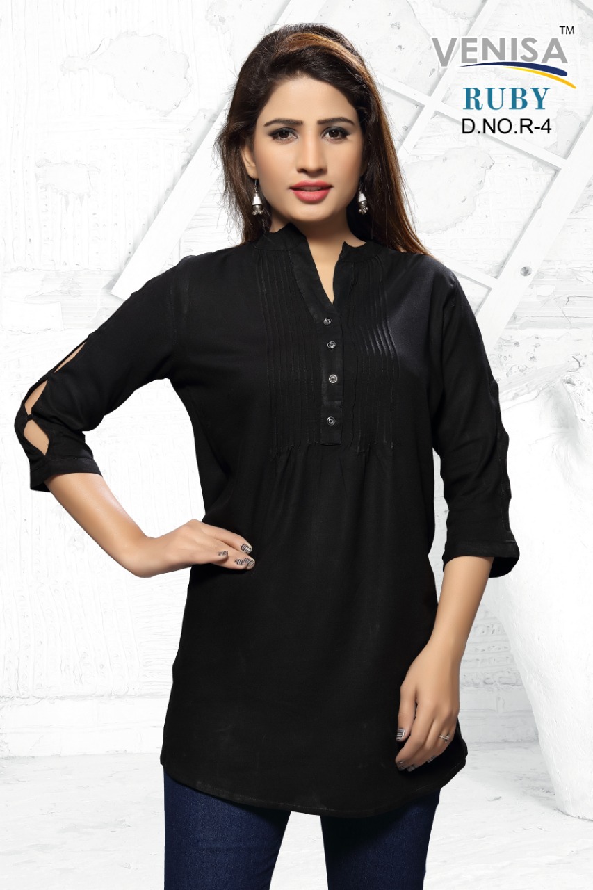 Ruby By Avisha 01 To 06 Series Beautiful Stylish Colorful Fancy Party Wear & Ethnic Wear & Ready To Wear Rayon Printed Kurtis At Wholesale Price