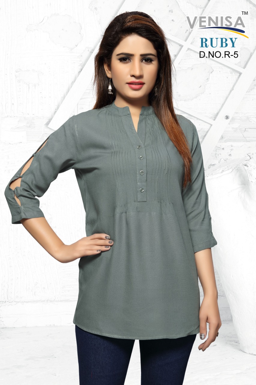 Ruby By Avisha 01 To 06 Series Beautiful Stylish Colorful Fancy Party Wear & Ethnic Wear & Ready To Wear Rayon Printed Kurtis At Wholesale Price