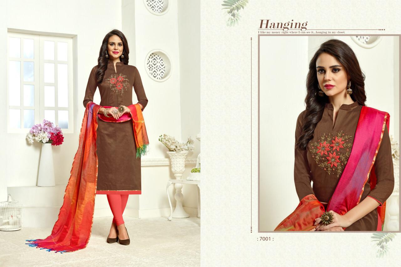 Rudrx Vol-7 By Ravi Creation 7001 To 7012 Series Designer Suits Collection Beautiful Stylish Fancy Colorful Party Wear & Occasional Wear South Cotton Silk Dresses At Wholesale Price