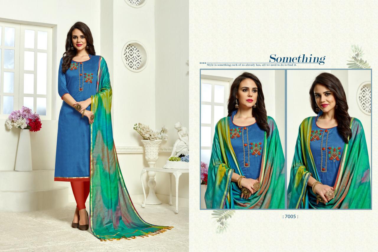 Rudrx Vol-7 By Ravi Creation 7001 To 7012 Series Designer Suits Collection Beautiful Stylish Fancy Colorful Party Wear & Occasional Wear South Cotton Silk Dresses At Wholesale Price