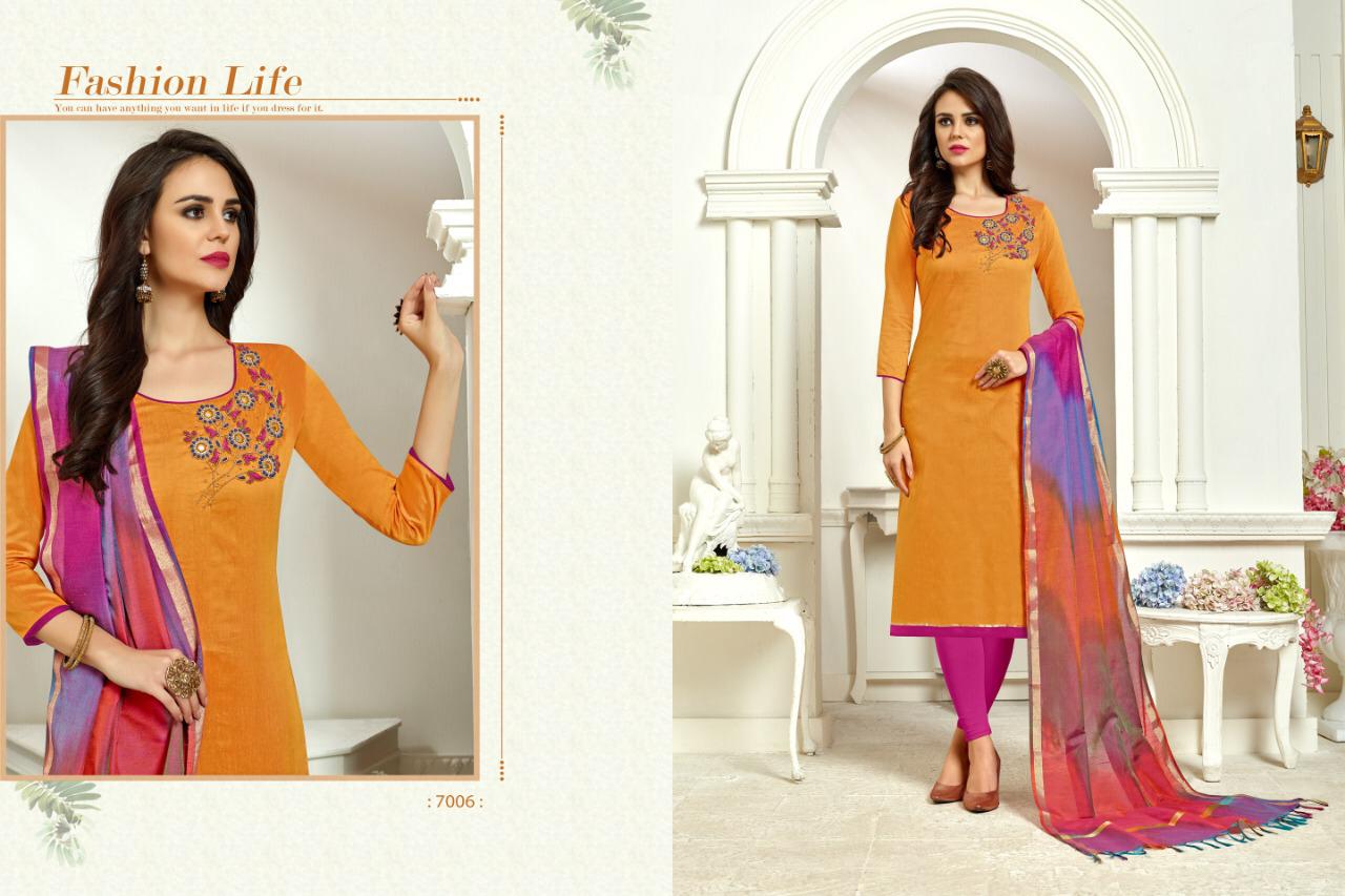 Rudrx Vol-7 By Ravi Creation 7001 To 7012 Series Designer Suits Collection Beautiful Stylish Fancy Colorful Party Wear & Occasional Wear South Cotton Silk Dresses At Wholesale Price