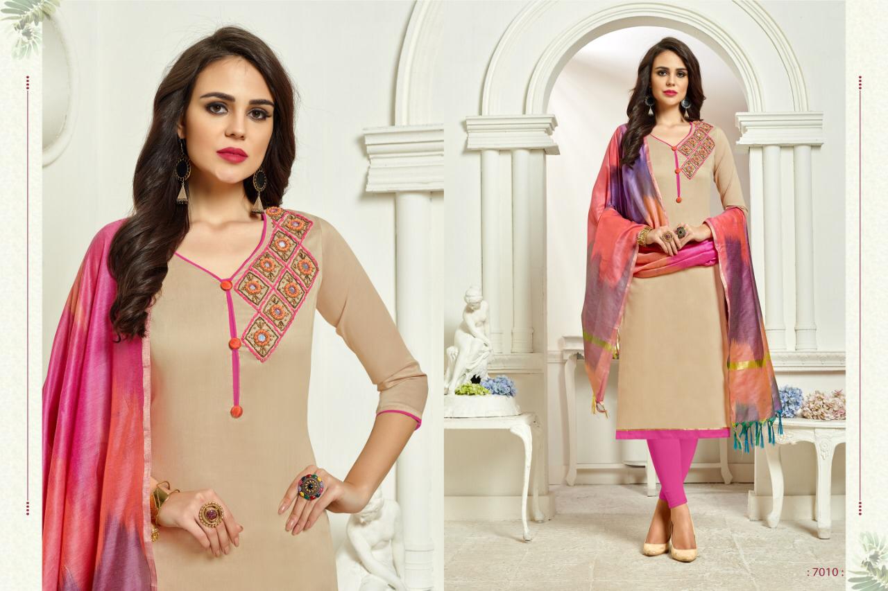 Rudrx Vol-7 By Ravi Creation 7001 To 7012 Series Designer Suits Collection Beautiful Stylish Fancy Colorful Party Wear & Occasional Wear South Cotton Silk Dresses At Wholesale Price
