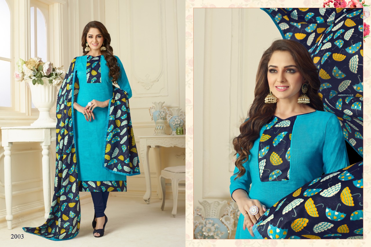 Ruhani Vol-2 By Alpha Textile 2001 To 2012 Series Beautiful Stylish Fancy Colorful Casual Wear & Ethnic Wear Slub Cotton Printed Dresses At Wholesale Price