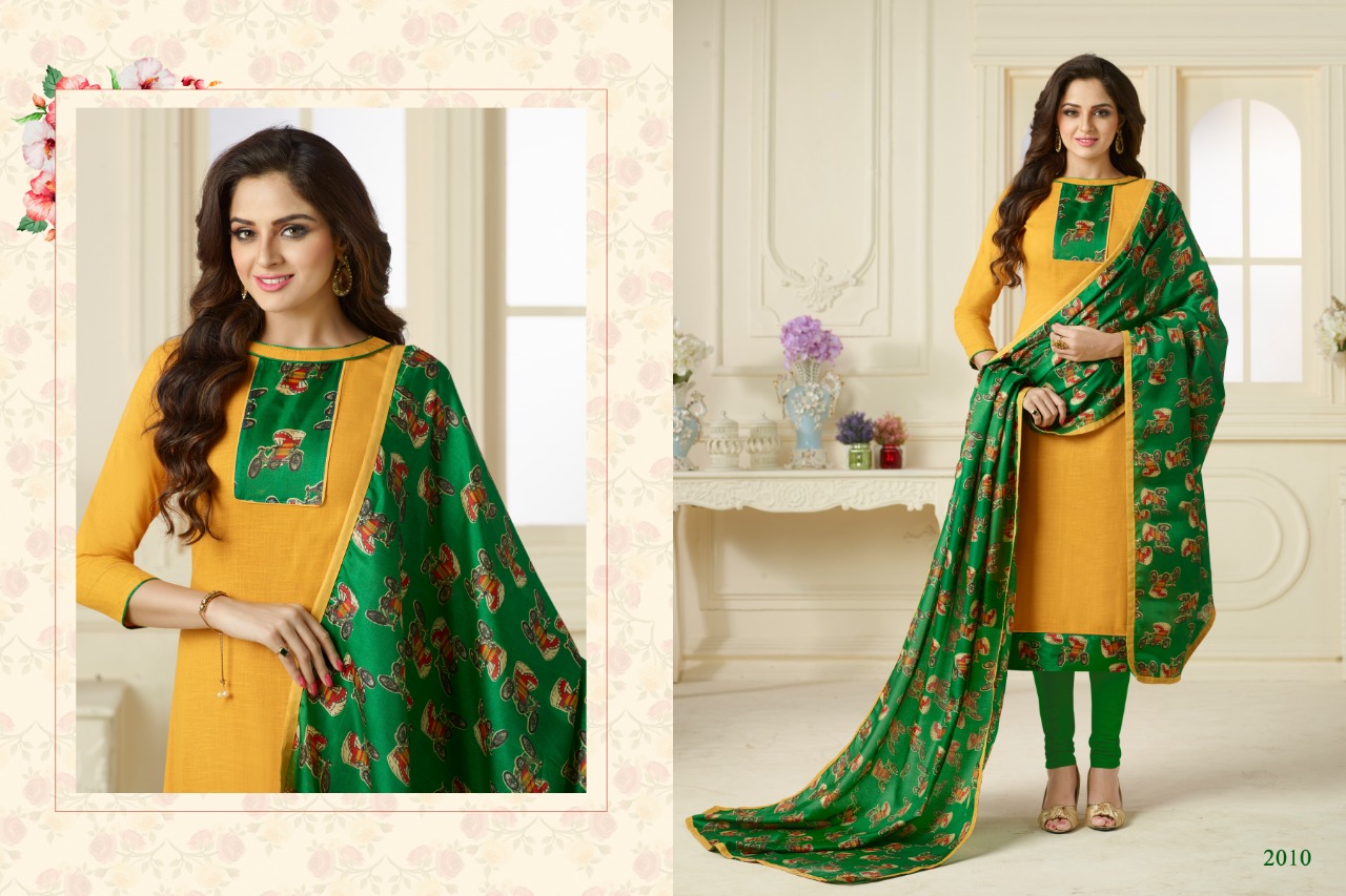 Ruhani Vol-2 By Alpha Textile 2001 To 2012 Series Beautiful Stylish Fancy Colorful Casual Wear & Ethnic Wear Slub Cotton Printed Dresses At Wholesale Price