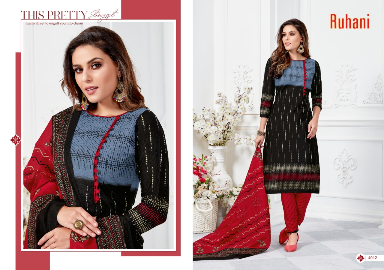 Ruhani Vol-4 By Ganesha 4005 To 4016 Series Beautiful Suits Stylish Fancy Colorful Casual Wear & Ethnic Wear & Ready To Wear Cotton Dresses At Wholesale Price