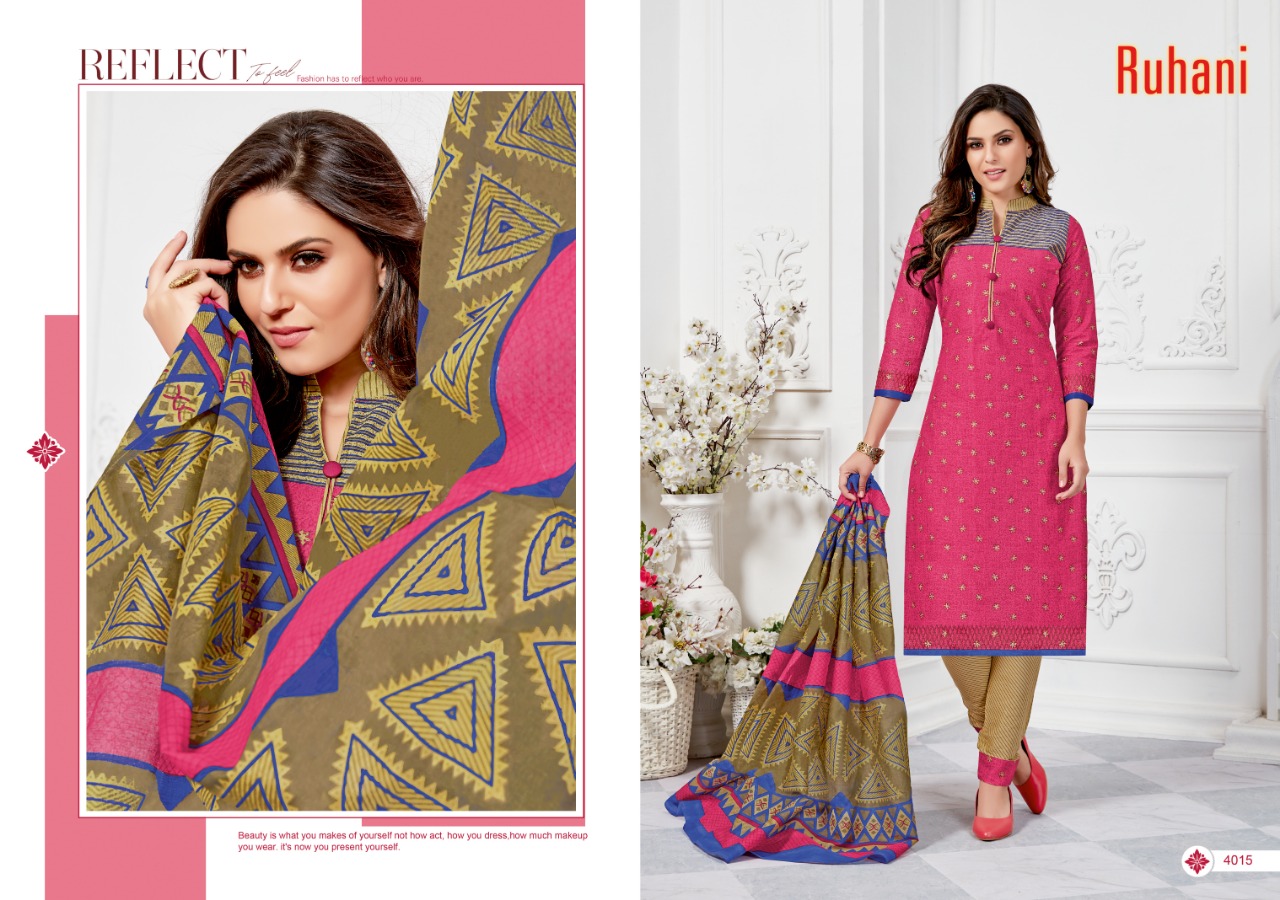 Ruhani Vol-4 By Ganesha 4005 To 4016 Series Beautiful Suits Stylish Fancy Colorful Casual Wear & Ethnic Wear & Ready To Wear Cotton Dresses At Wholesale Price