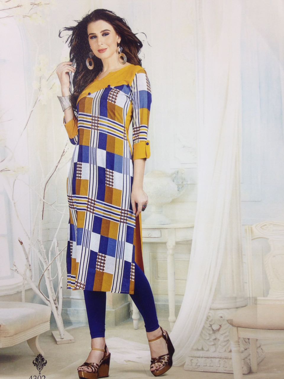 Ruhani By Tisha 4301 To 4306 Series Beautiful Stylish Fancy Colorful Casual Wear & Ethnic Wear Collection Rayon Printed Kurtis At Wholesale Price