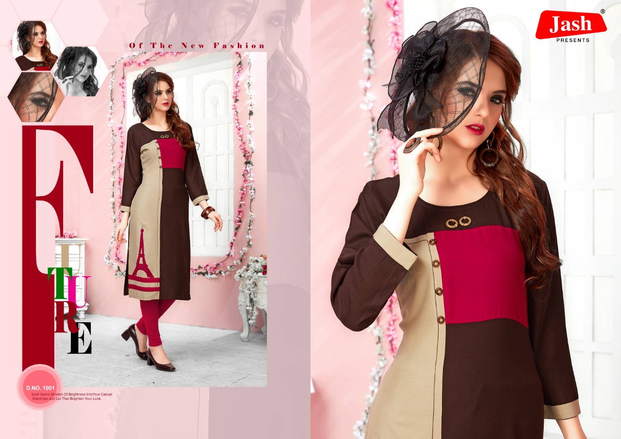 Ruhani Cool-5 By Jash 1001 To 1008 Series Beautiful Collection Suits Stylish Fancy Colorful Casual Wear & Ethnic Wear Rayon Kurtis At Wholesale Price