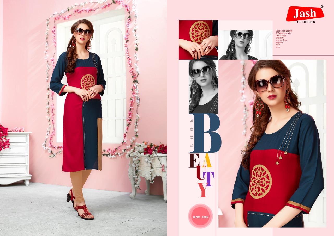 Ruhani Cool-5 By Jash 1001 To 1008 Series Beautiful Collection Suits Stylish Fancy Colorful Casual Wear & Ethnic Wear Rayon Kurtis At Wholesale Price