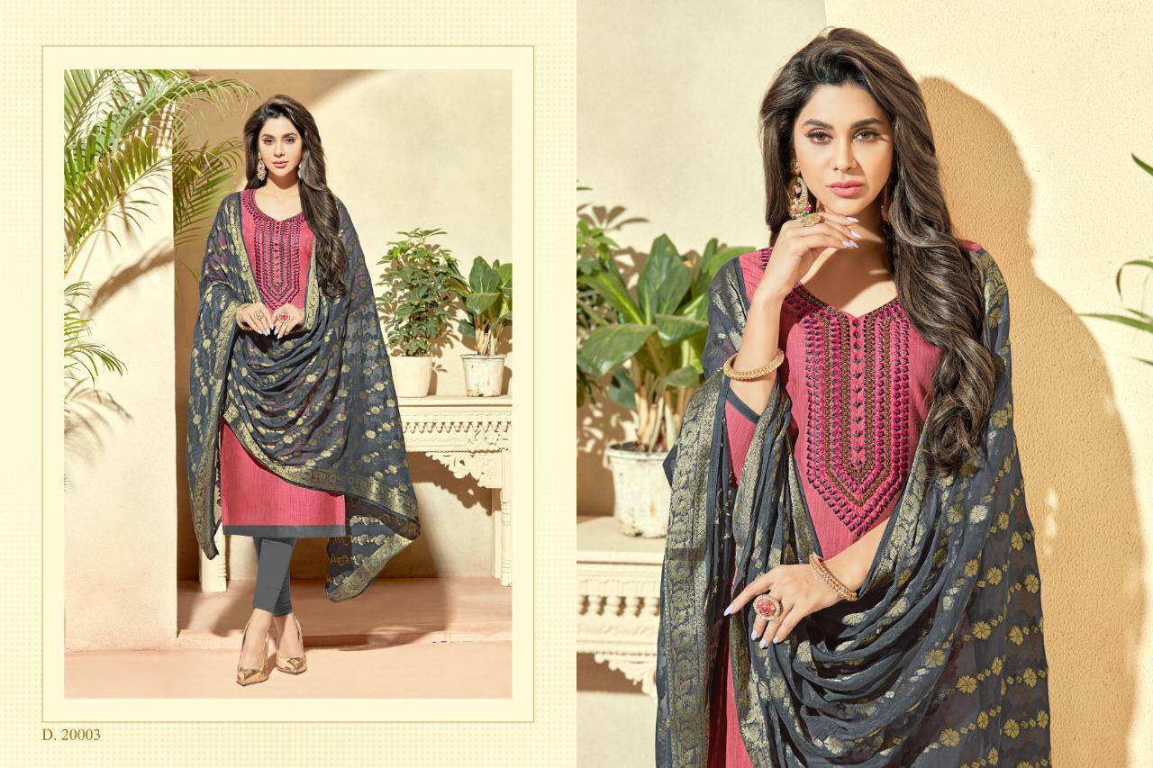 Rumani By Raghav Royals 20001 To 20012 Series Beautiful Suits Stylish Fancy Colorful Party Wear & Ethnic Wear Banarasi Silk Embroidery And Handwork Dresses At Wholesale Price