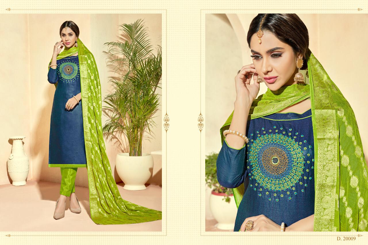 Rumani By Raghav Royals 20001 To 20012 Series Beautiful Suits Stylish Fancy Colorful Party Wear & Ethnic Wear Banarasi Silk Embroidery And Handwork Dresses At Wholesale Price