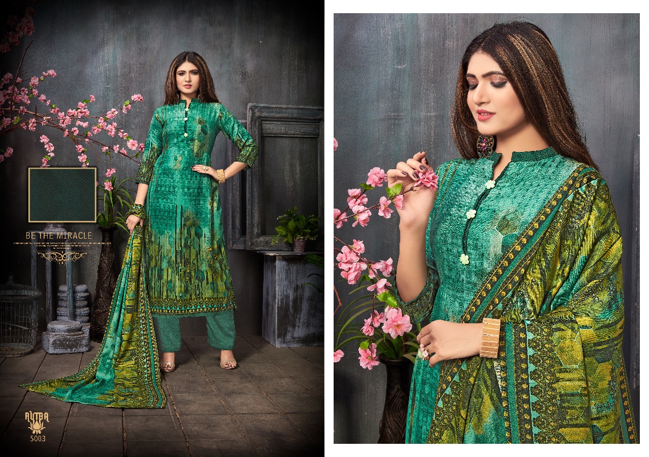 Rutba By Shri Vijay 5001 To 5010 Series Winter Collection Suits Beautiful Stylish Fancy Colorful Winter Wear & Ethnic Wear Pure Pashmina Printed Dresses At Wholesale Price