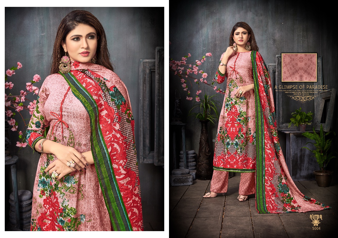 Rutba By Shri Vijay 5001 To 5010 Series Winter Collection Suits Beautiful Stylish Fancy Colorful Winter Wear & Ethnic Wear Pure Pashmina Printed Dresses At Wholesale Price