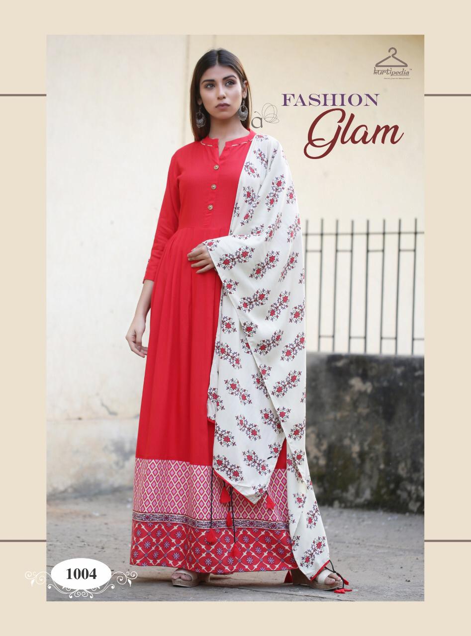 Saadgi By Kurti Pedia 1001 To 1006 Series Beautiful Stylish Colorful Fancy Party Wear & Ethnic Wear & Ready To Wear Rayon Printed Kurtis At Wholesale Price