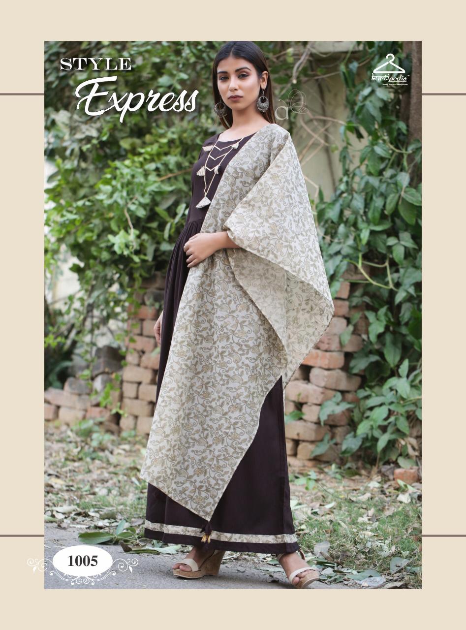 Saadgi By Kurti Pedia 1001 To 1006 Series Beautiful Stylish Colorful Fancy Party Wear & Ethnic Wear & Ready To Wear Rayon Printed Kurtis At Wholesale Price