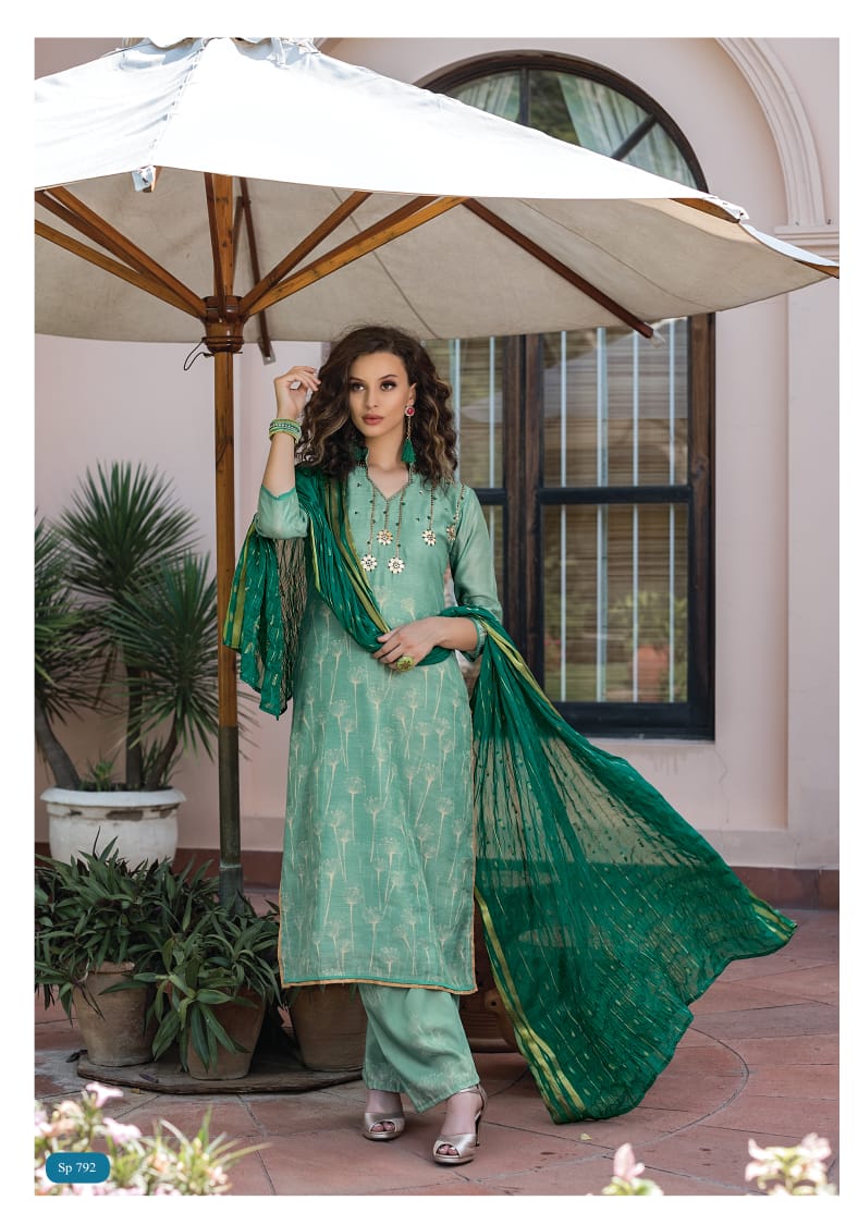 Saarthi By Sri 789 To 796 Series Beautiful Collection Suits Stylish Fancy Colorful Party Wear & Ethnic Wear Chanderi Silk Printed Dresses At Wholesale Price