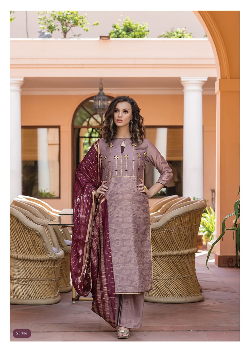 Saarthi By Sri 789 To 796 Series Beautiful Collection Suits Stylish Fancy Colorful Party Wear & Ethnic Wear Chanderi Silk Printed Dresses At Wholesale Price
