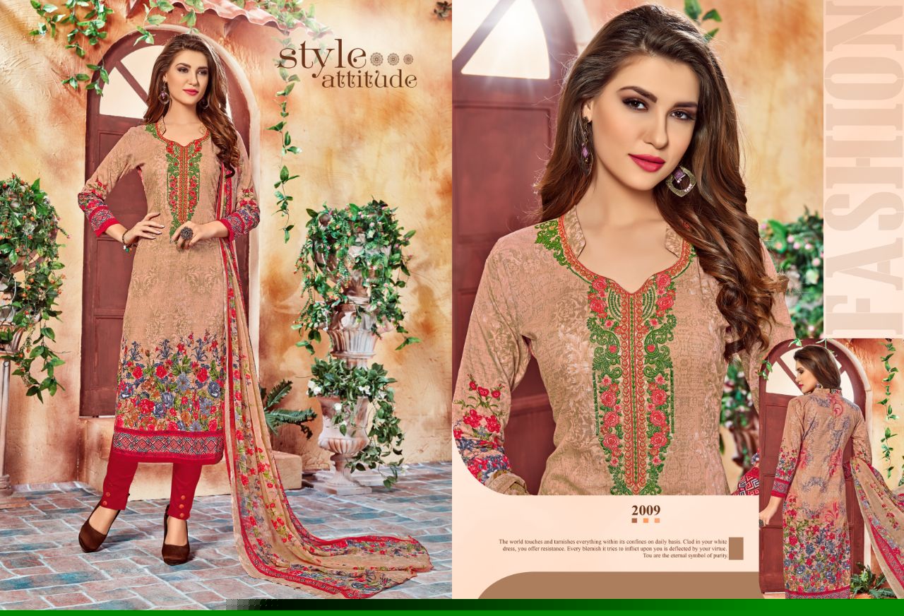 Sabeeyah Vol-2 By Varun Tex 2009 To 2016 Series Beautiful Stylish Fancy Colorful Ethnic Wear & Party Wear Pure Cambric Cotton Printed & Embroidered Dresses At Wholesale Price