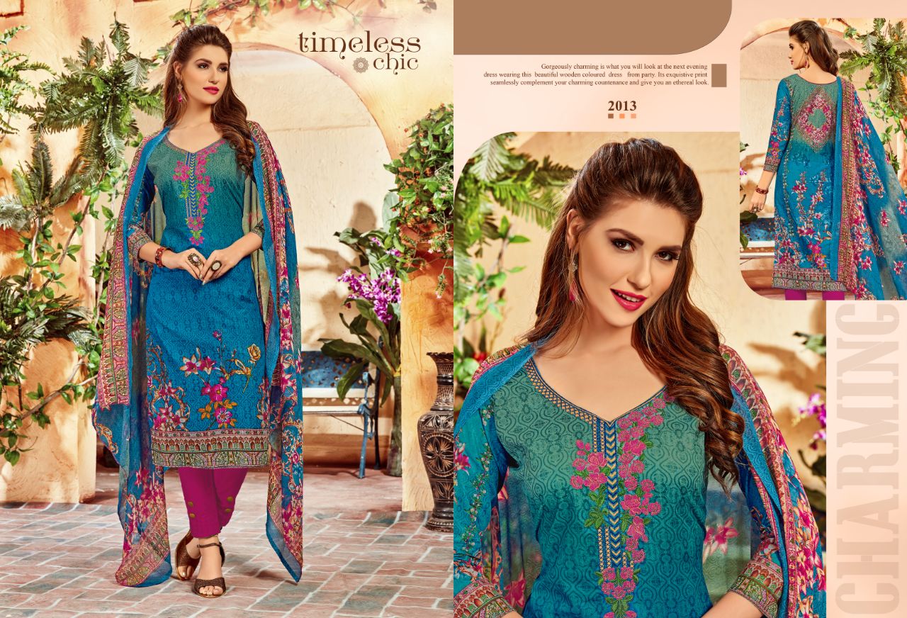 Sabeeyah Vol-2 By Varun Tex 2009 To 2016 Series Beautiful Stylish Fancy Colorful Ethnic Wear & Party Wear Pure Cambric Cotton Printed & Embroidered Dresses At Wholesale Price