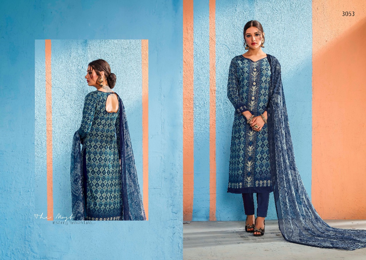 Sabhya By Labdhi 3051 To 3060 Series Beautiful Collection Suits Stylish Fancy Colorful Party Wear & Ethnic Wear Jam Satin Printed Dresses At Wholesale Price