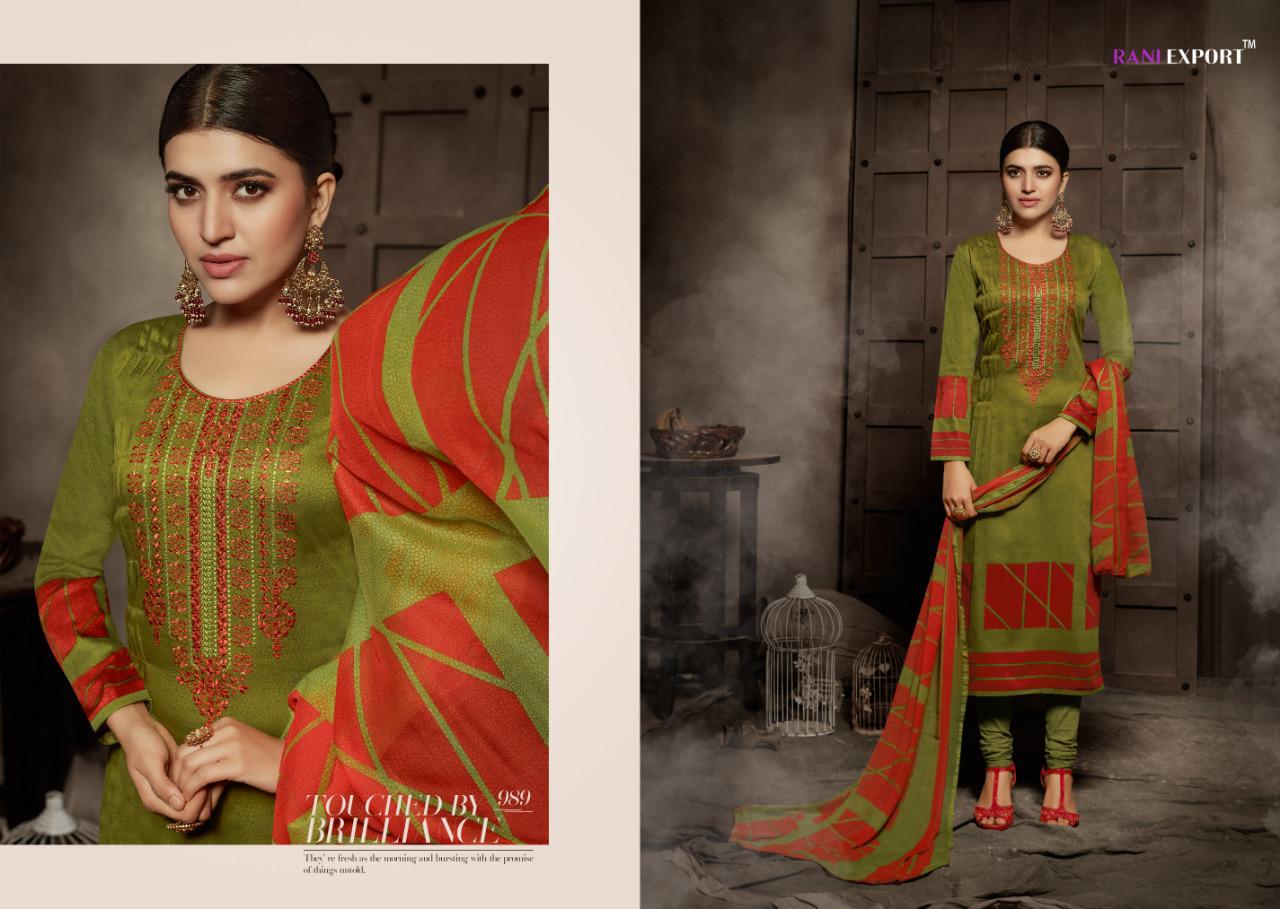 Sabnam Vol-4 By Rani Export 984 To 991 Series Designer Suits Colorful Stylish Fancy Beautiful Collection Casual Wear & Ethnic Wear Pure Jam Cotton Print With Embroidery Dresses At Wholesale Price
