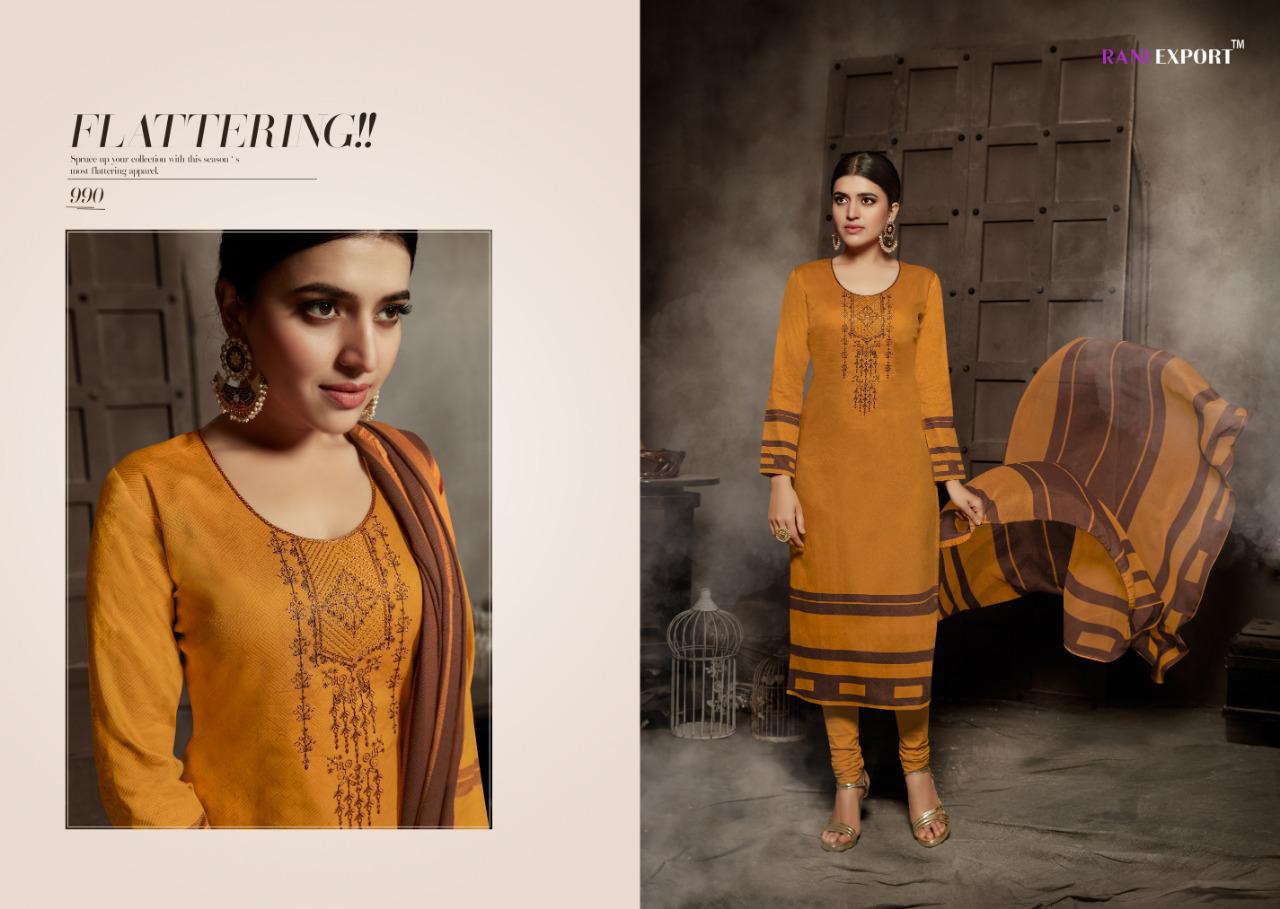 Sabnam Vol-4 By Rani Export 984 To 991 Series Designer Suits Colorful Stylish Fancy Beautiful Collection Casual Wear & Ethnic Wear Pure Jam Cotton Print With Embroidery Dresses At Wholesale Price