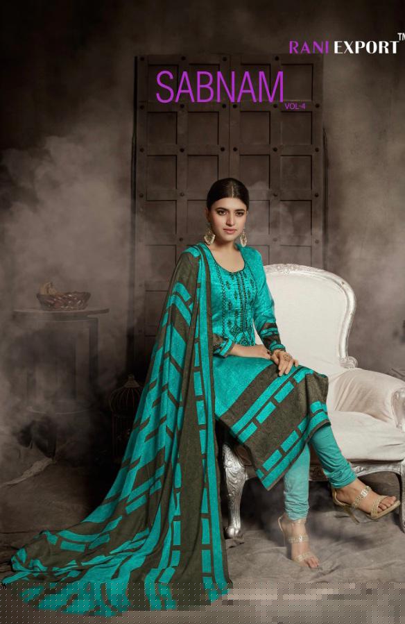 Sabnam Vol-4 By Rani Export 984 To 991 Series Designer Suits Colorful Stylish Fancy Beautiful Collection Casual Wear & Ethnic Wear Pure Jam Cotton Print  With Embroidery Dresses At Wholesale Price