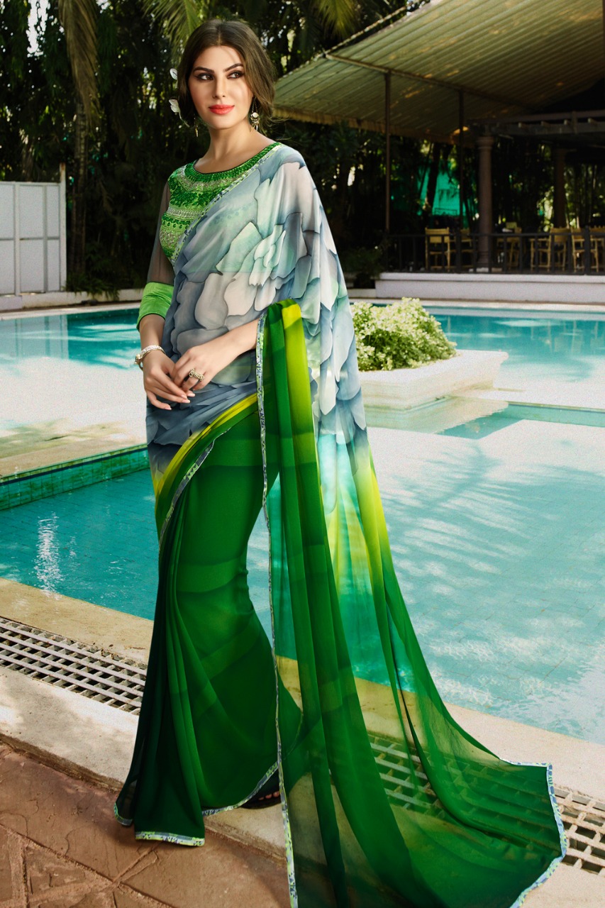 Sabya By Sanskar Tex Print Indian Traditional Wear Collection Beautiful Stylish Fancy Colorful Party Wear & Occasional Wear Georgette Printed Sarees At Wholesale Price