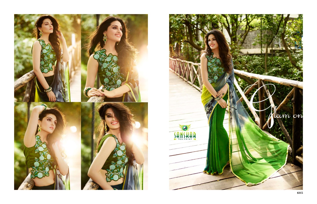 Sabya By Sanskar Tex Print Indian Traditional Wear Collection Beautiful Stylish Fancy Colorful Party Wear & Occasional Wear Georgette Printed Sarees At Wholesale Price