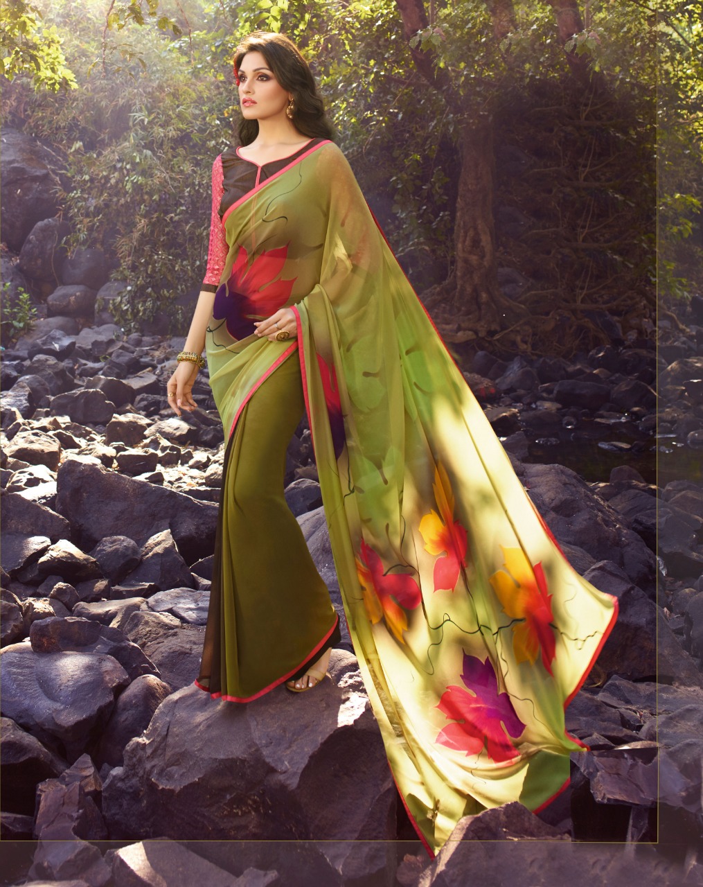 Sabya By Sanskar Tex Print Indian Traditional Wear Collection Beautiful Stylish Fancy Colorful Party Wear & Occasional Wear Georgette Printed Sarees At Wholesale Price