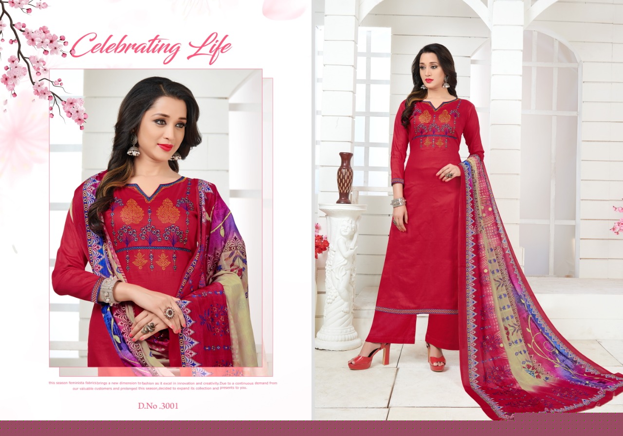 Safeena Vol-30 By Lavli Fashion 3001 To 3008 Series Indian Traditional Wear Collection Beautiful Stylish Fancy Colorful Party Wear & Occasional Wear Jam Silk Embroidered Dress At Wholesale Price