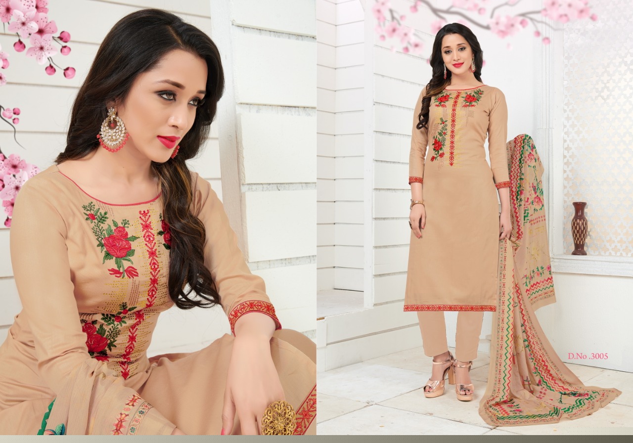 Safeena Vol-30 By Lavli Fashion 3001 To 3008 Series Indian Traditional Wear Collection Beautiful Stylish Fancy Colorful Party Wear & Occasional Wear Jam Silk Embroidered Dress At Wholesale Price